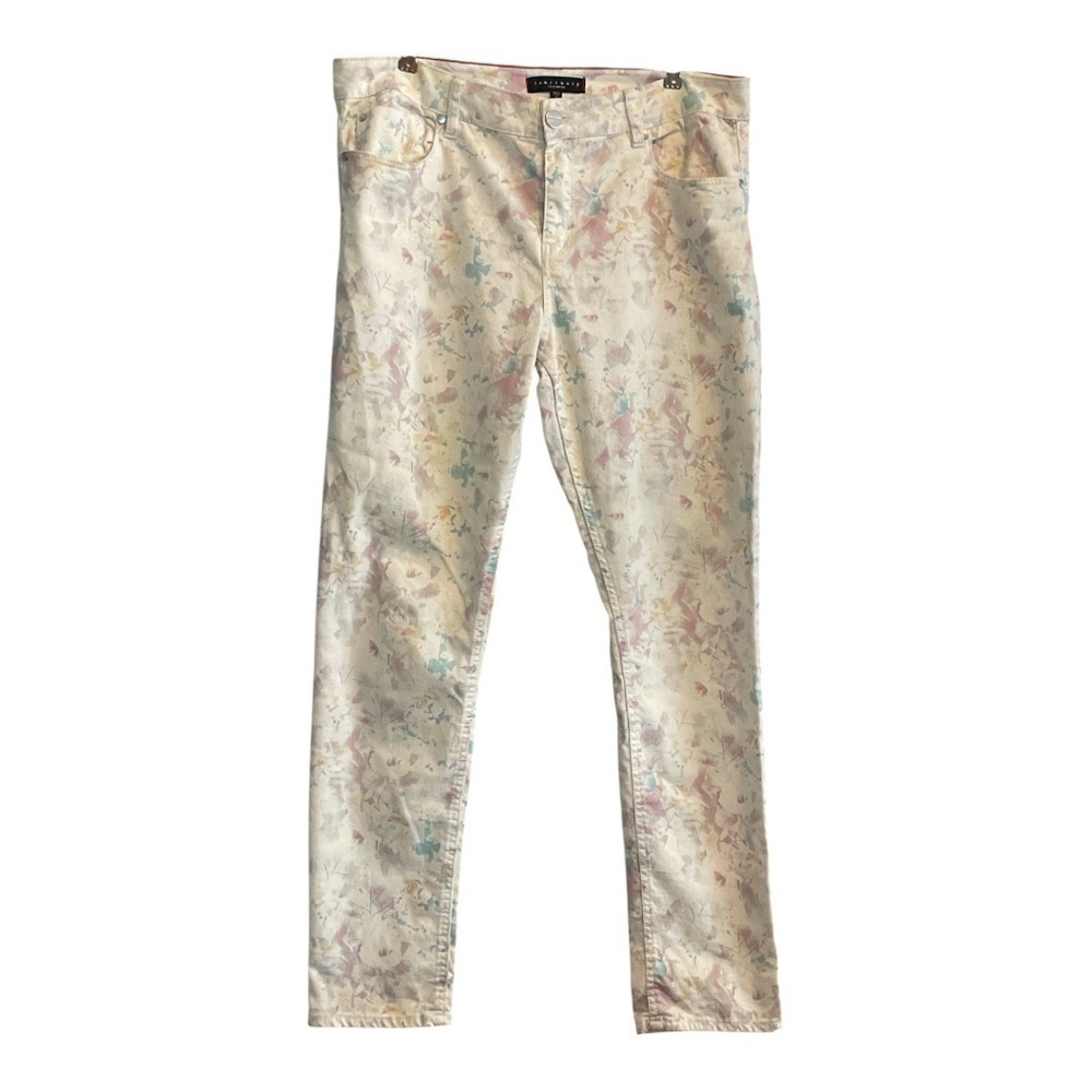 Sanctuary Cream Floral Skinny Pants